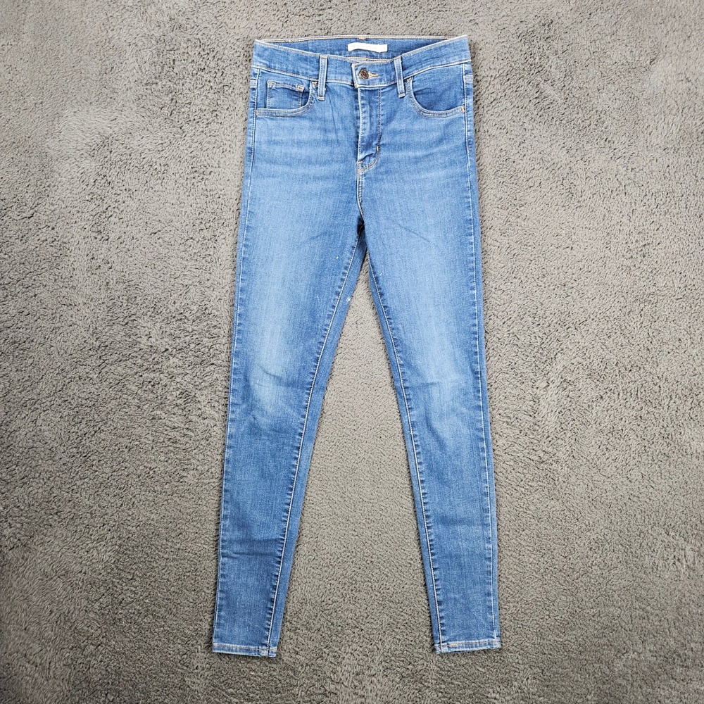 Levis 720 High Rise Super Skinny Jeans Womens 26 Blue Medium Wash 52797-0097